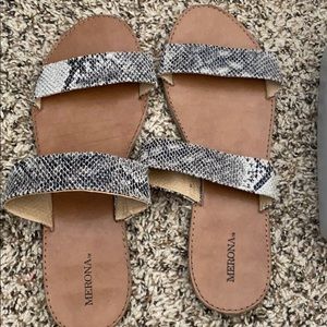 Snakeskin sandal